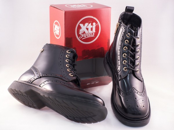 Botín de cordones con cremallera MXi- Mujer