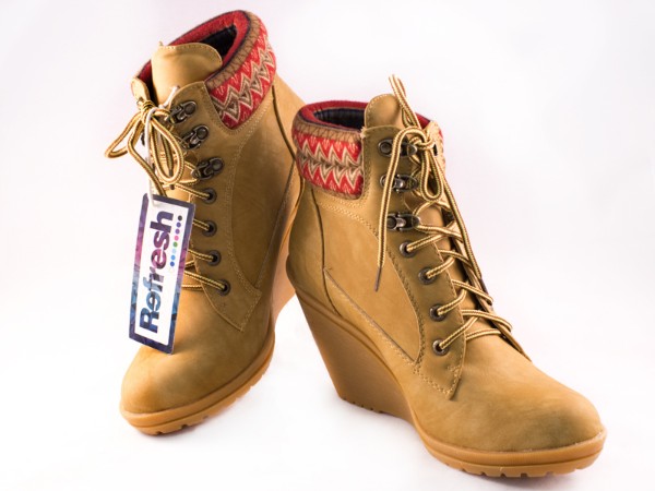 Botín Señora panamá cordones Refresh- Mujer